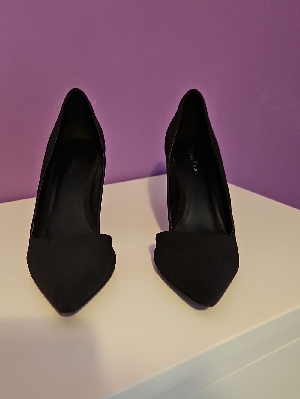Calvin Klein Black Pointed Toe Pumps